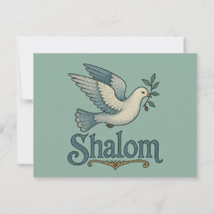 Shalom Duif Vrede Aarde Briefkaart