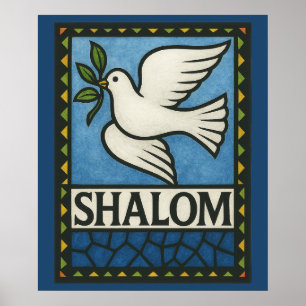 Shalom Duif Vrede Aarde Poster