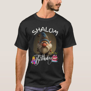 Shalom Dwerg Happy Birthday Dwerg s Dwerg Hebreeuw T-shirt