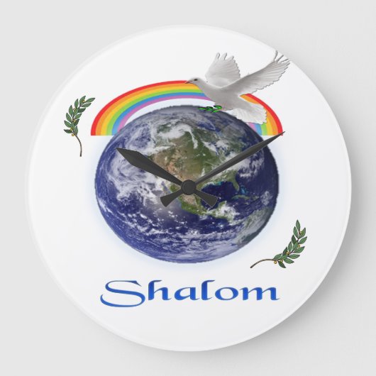 Shalom Large Clock Grote Klok (Voorkant)