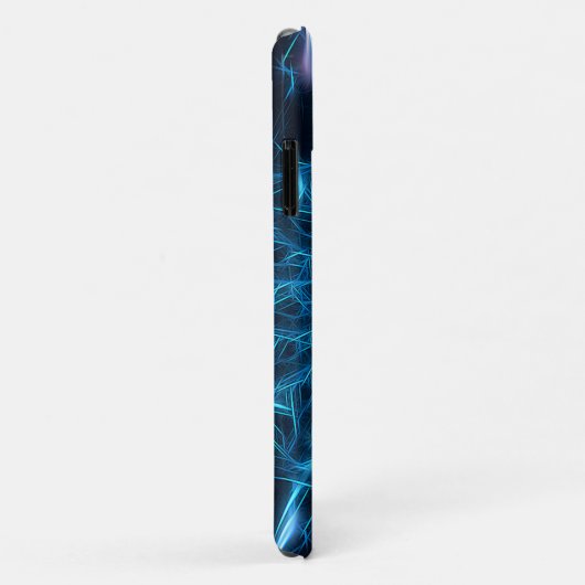 Shalom op Blue Fractal Case-Mate iPhone Case (Achterkant/rechts)