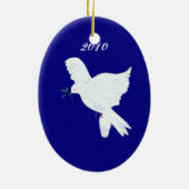 Shalom-Peace Dove Ornament (Achterkant)