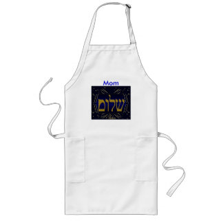 Shalom Personalized Long Chef's Apron Sjabloon Lang Schort