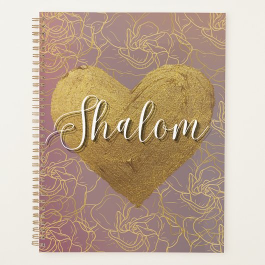 Shalom Pink & Gold Planner (Voorkant)