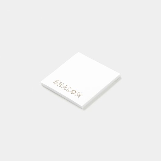 Shalom Post-It Notes (Schuin)