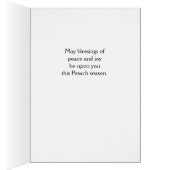 Shalom pour Pesach Dove Magen David Olive Branch (Intérieur (Droit))