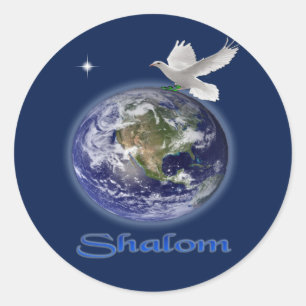 shalom ronde sticker