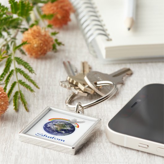 shalom sleutelhanger (Zijkant)