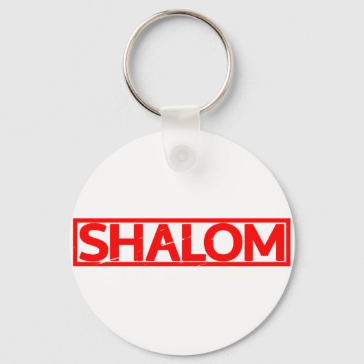Shalom Stamp Sleutelhanger (Voorkant)
