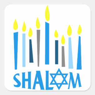Shalom Vierkante Sticker