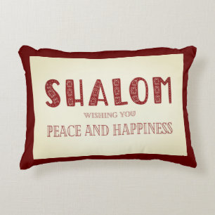 SHALOM vrede en geluk Accent Kussen
