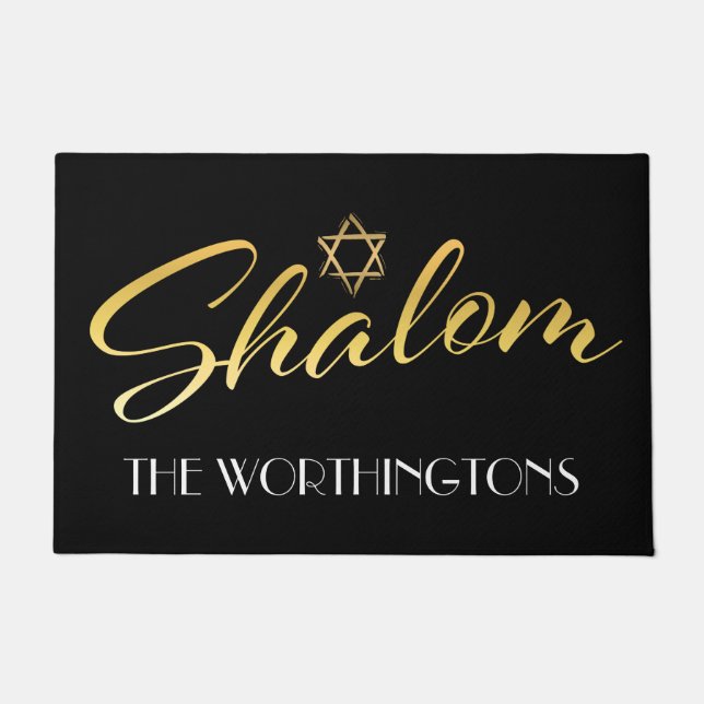 Shalom Welkom deur mat (Voorkant)