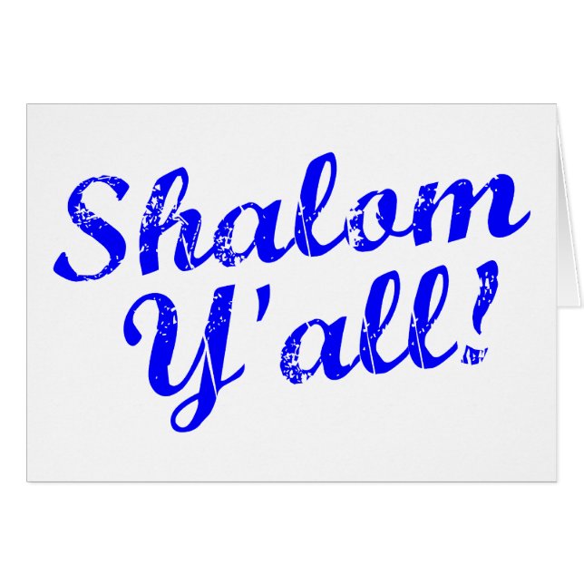 Shalom Y'all! (Voorkant Horizontaal)