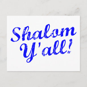 Shalom Y'all! Briefkaart