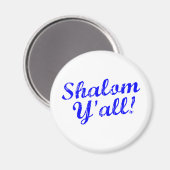 Shalom Y'all! Magneet (Voorkant / Achterkant)