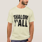SHALOM Y'ALL, T-shirts juifs amusants (Devant)