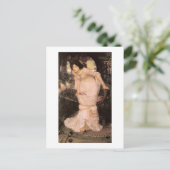 Shalott kijkend naar Lancelot Briefkaart (Staand voorkant)