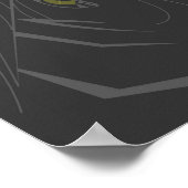 sham b/w canvas poster (Hoek)