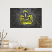sham b/w canvas poster (Keuken)