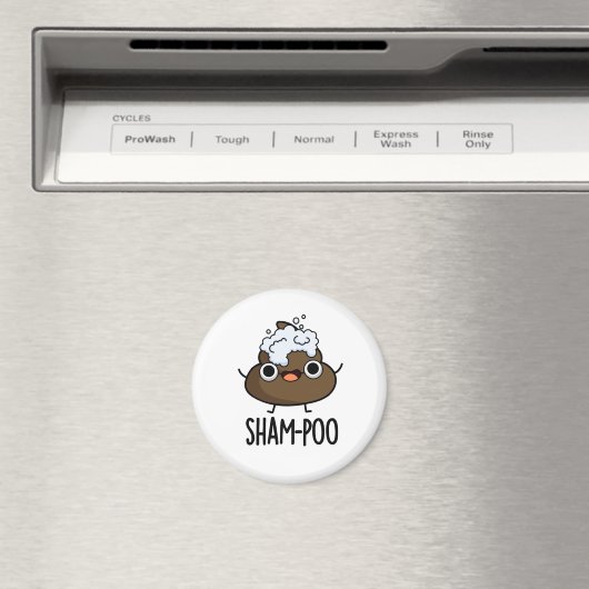 Sham-poo Grappige Poep Met Shampoo Bubbles Pun Magneet (Insitu (Vaatwasser))