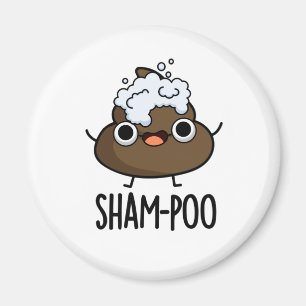 Sham-poo Grappige Poep Met Shampoo Bubbles Pun Magneet
