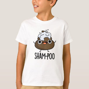 Sham-poo Grappige Poep Met Shampoo Bubbles Pun T-shirt
