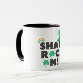 "SHAM ROCK N !" DEUX BOUGIES DE TON. MUG (Devant gauche)