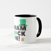 "SHAM ROCK N !" DEUX BOUGIES DE TON. MUG (Devant droit)