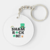 "SHAM ROCK N. " DUBBELE ACRYLISCHE SLEUTELHANGER (Achterkant)