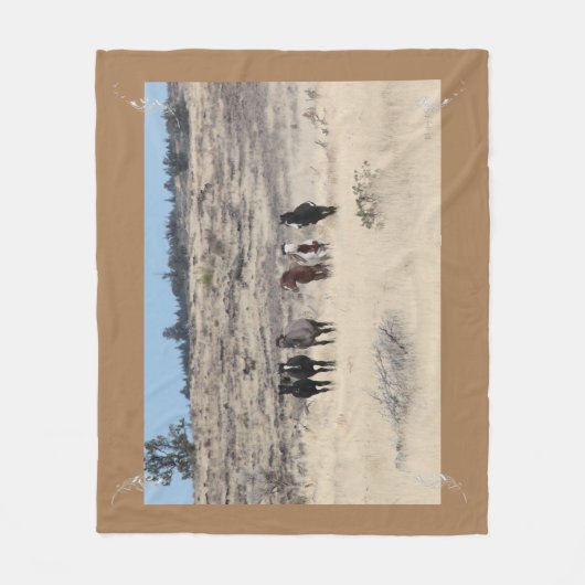 Shaman Band & Feathers Fleece Blanket (Voorkant)