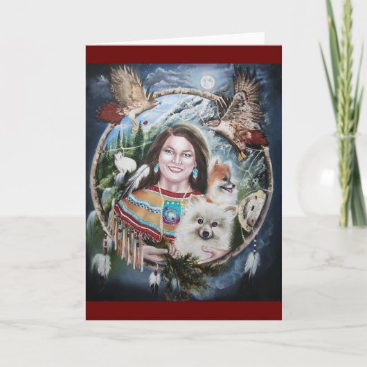 Shaman , carte de voeux pour femme médecin (Devant)