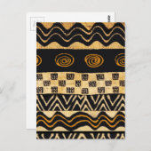 Shaman-ontwerp van Afrikaanse stammen Briefkaart (Voorkant / Achterkant)