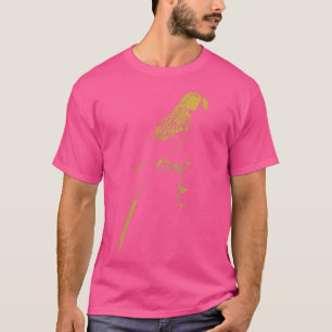 Shaman Parrot art Totem in Gold Spirit animal 1 T-shirt