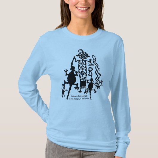 Shaman Petroglyph - Coso Range, California T-Shirt (Devant)
