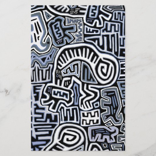 Shaman Peyote Ritual Mola Briefpapier (Voorkant)