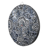 Shaman Peyote Ritual Mola Dartbord (Voorkant Rechts)