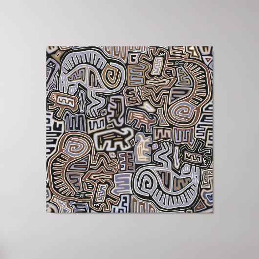 Shaman Peyote Serpent Ritual Spirits Canvas Afdruk (Voorkant)