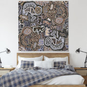 Shaman Peyote Serpent Ritual Spirits Canvas Afdruk (Insitu (Slaapkamer))