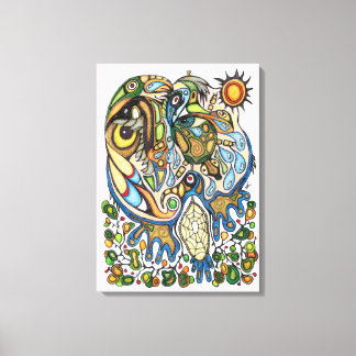 Shaman Spirit: Droom van de Thunderbird (NOORD) Canvas Afdruk