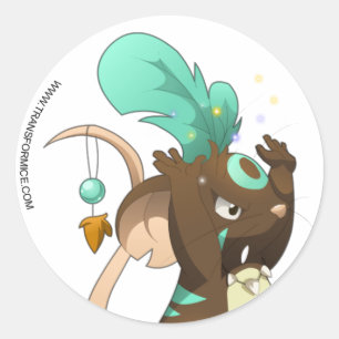 Shaman-Sticker Ronde Sticker