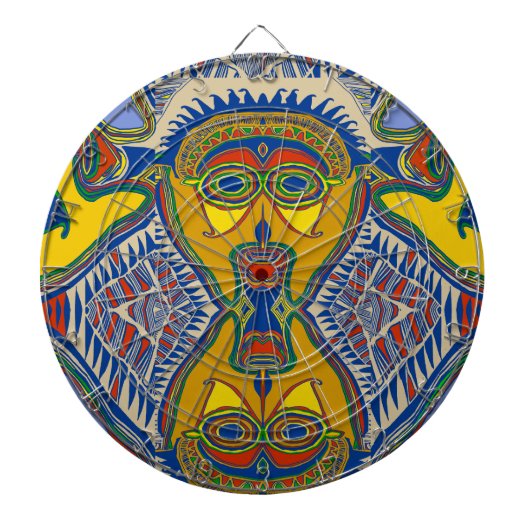 Shaman Tribal Mask Dartbord (Voorkant)