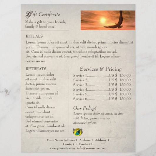 SHAMANIC - Flyer (Achterkant)