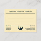 Shamanic Healing MOON DANCE ~ Visitekaartje (Achterkant)