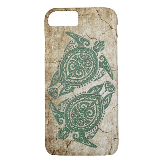 Shamanic Zee Turtle Symbol + jouw ideeën Case-Mate iPhone Case (Achterkant)