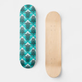 Shamanic Zee Turtles Pattern - cyaan Skateboard (Voorkant)