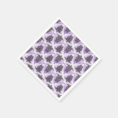Shamanic Zee Turtles Pattern - violet + jouw idee Servet (Hoek)
