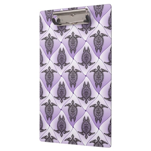 Shamanic Zee Turtles Pattern - violet Klembord (Links)