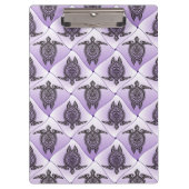 Shamanic Zee Turtles Pattern - violet Klembord (Voorkant)