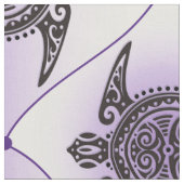 Shamanic Zee Turtles Pattern - violet Stof (Close Up)