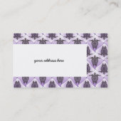 Shamanic Zee Turtles Pattern - violet Visitekaartje (Achterkant)